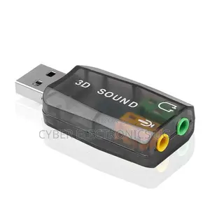 Usb Sound Card Microphone Headphone Jack Stereo 3d Audio
