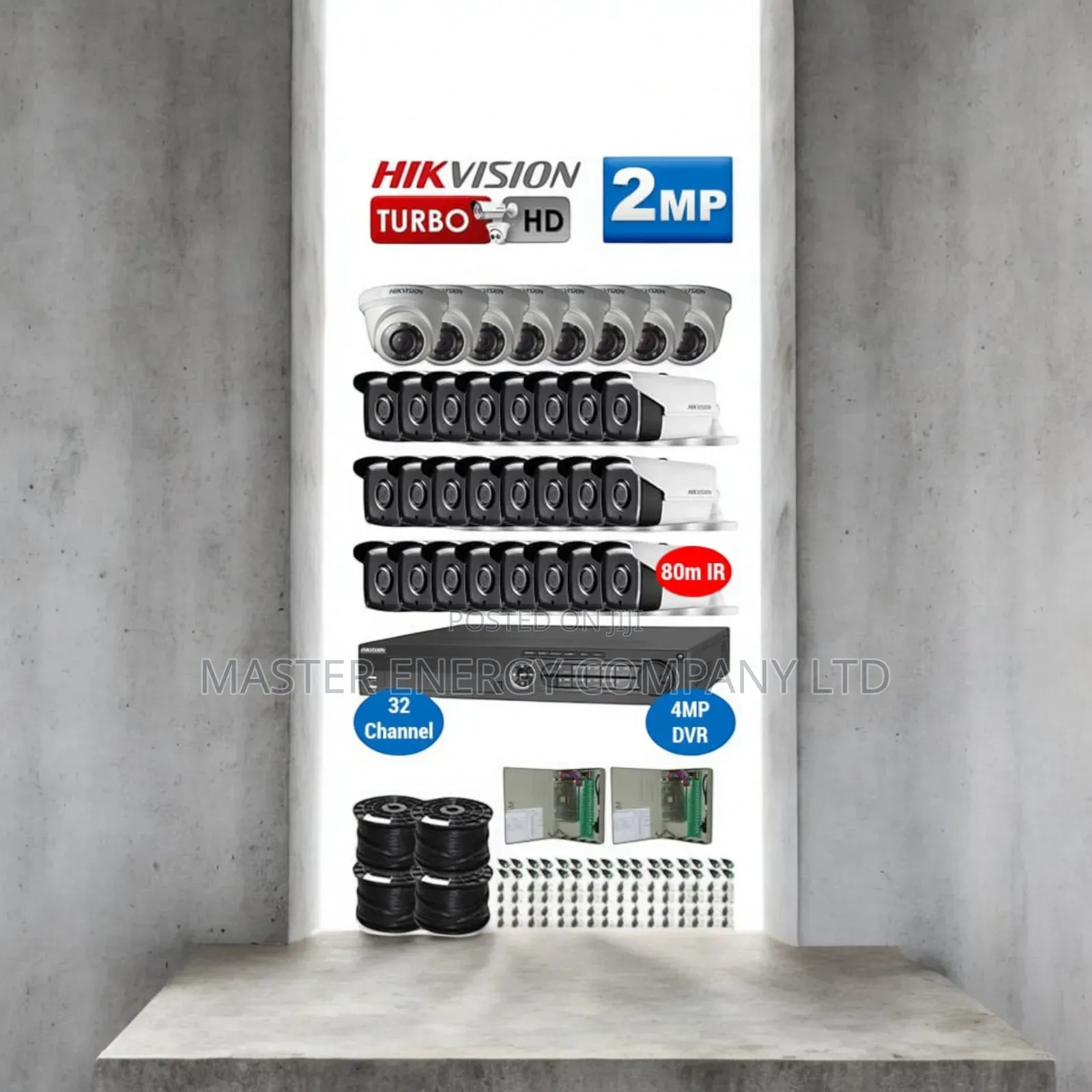 32 Channel 2mp CCTV Cameras Full Kit Colorvu Haababm