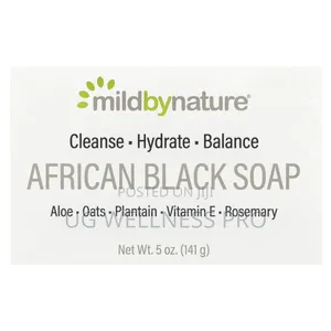 Mild by Nature, African Black Bar Soap, 5 Oz (141 G)