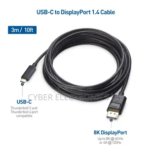 Usb C to Display Port Type C to Dp Cable