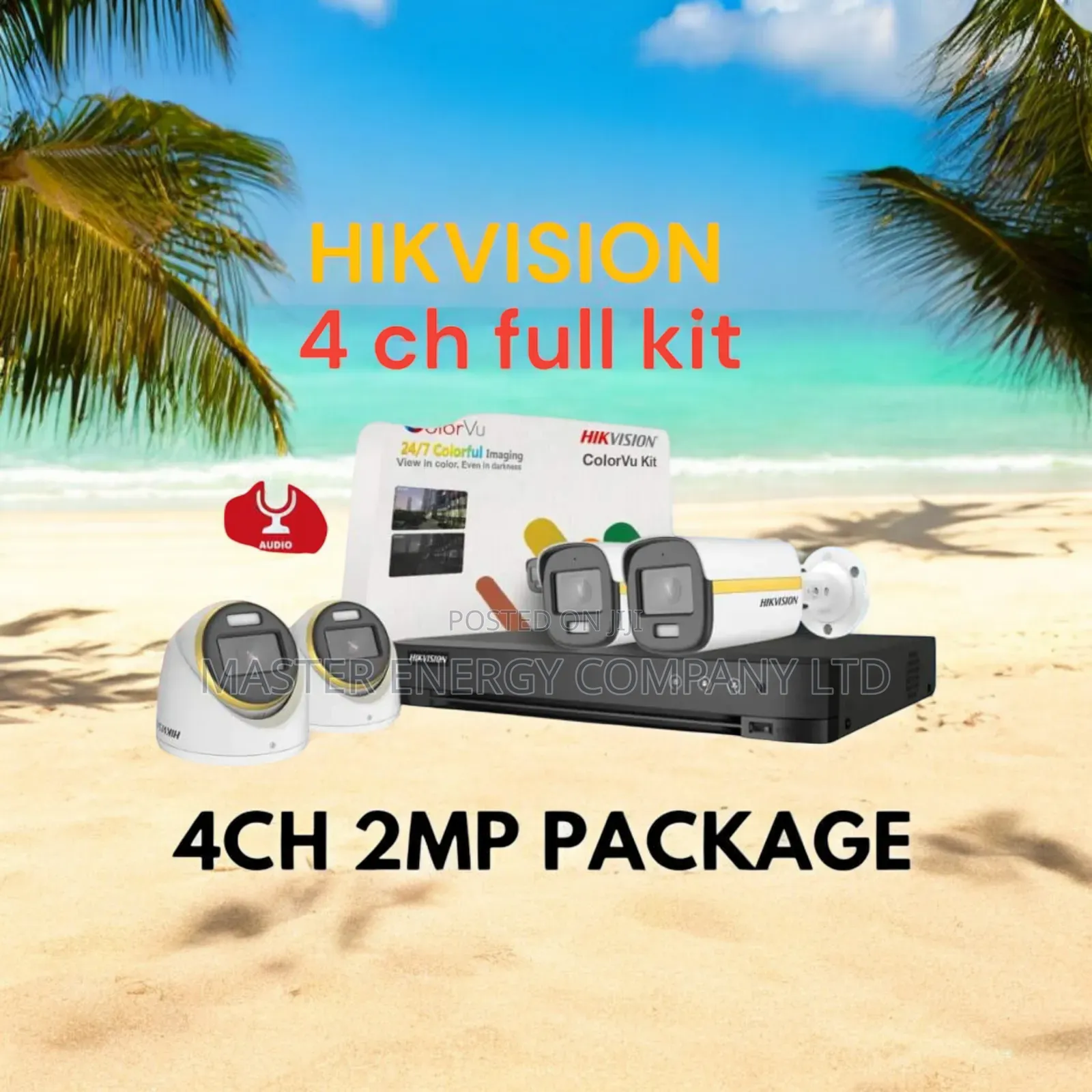 4 Channel 2mp CCTV Cameras Full Kit LDDHH
