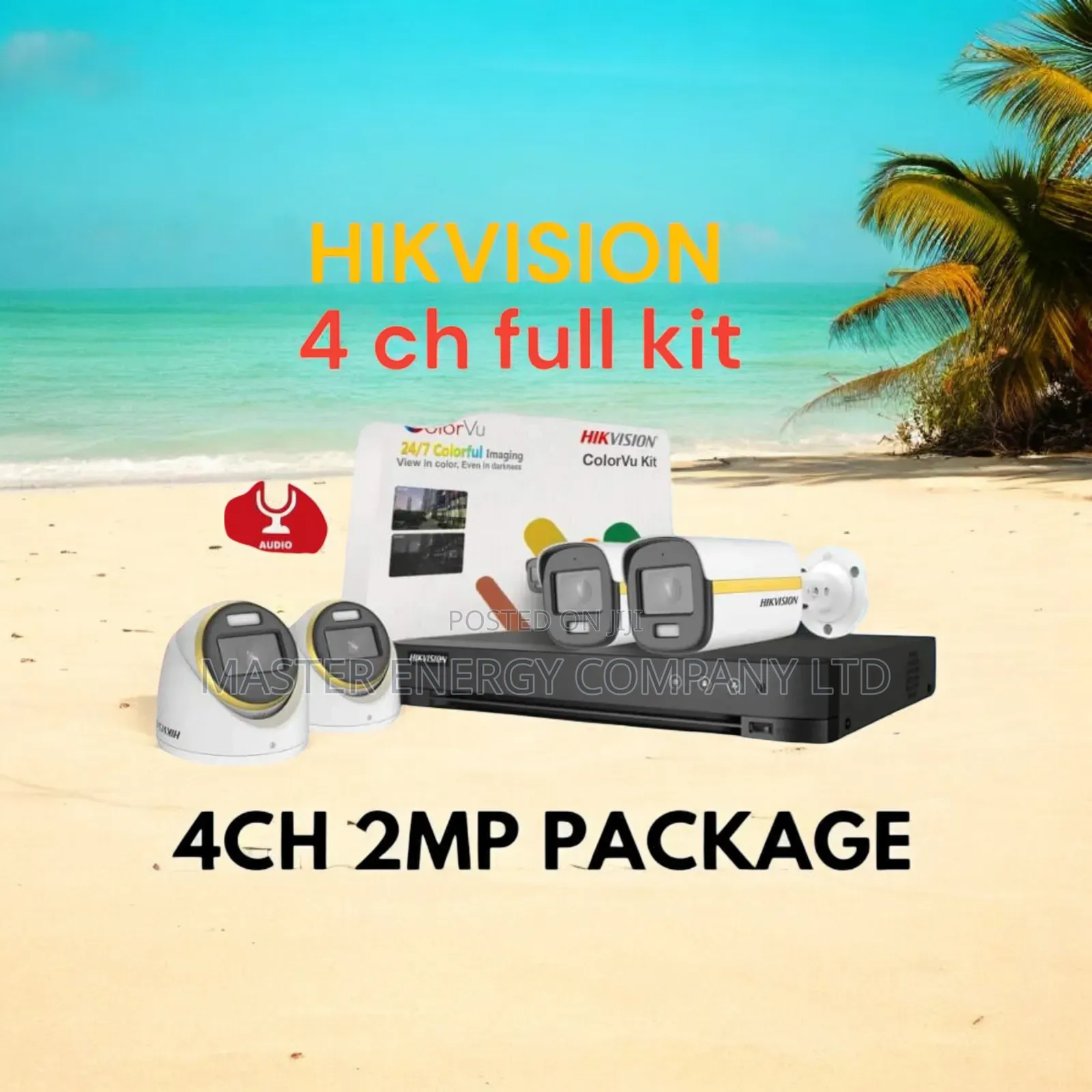 4 Channel 2mp CCTV Cameras Full Kit NBBK