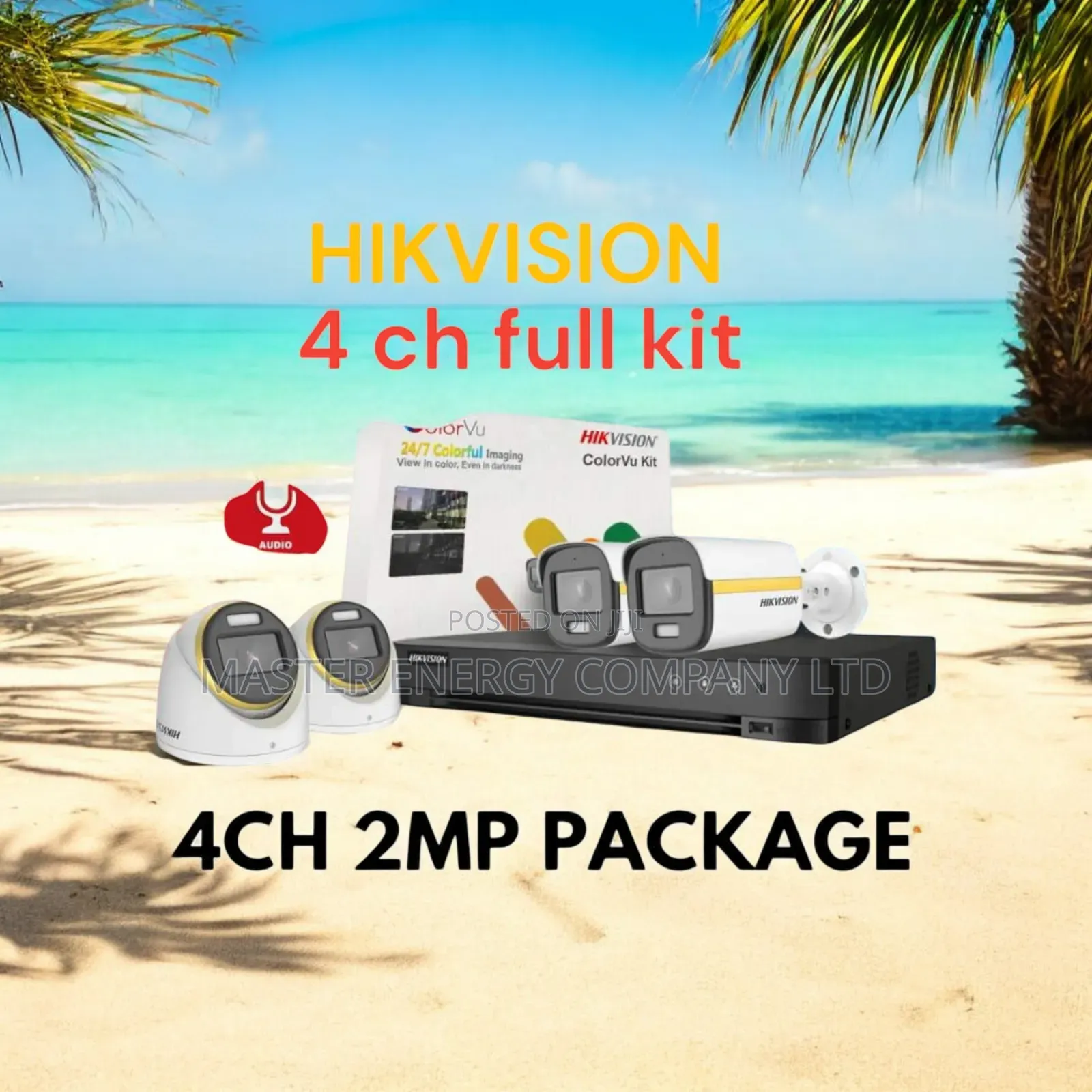 4 Channel 2mp CCTV Cameras Full Kit SHDH