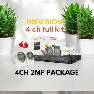 4 Channel 2mp CCTV Cameras Full Kit Colorvu MNHS