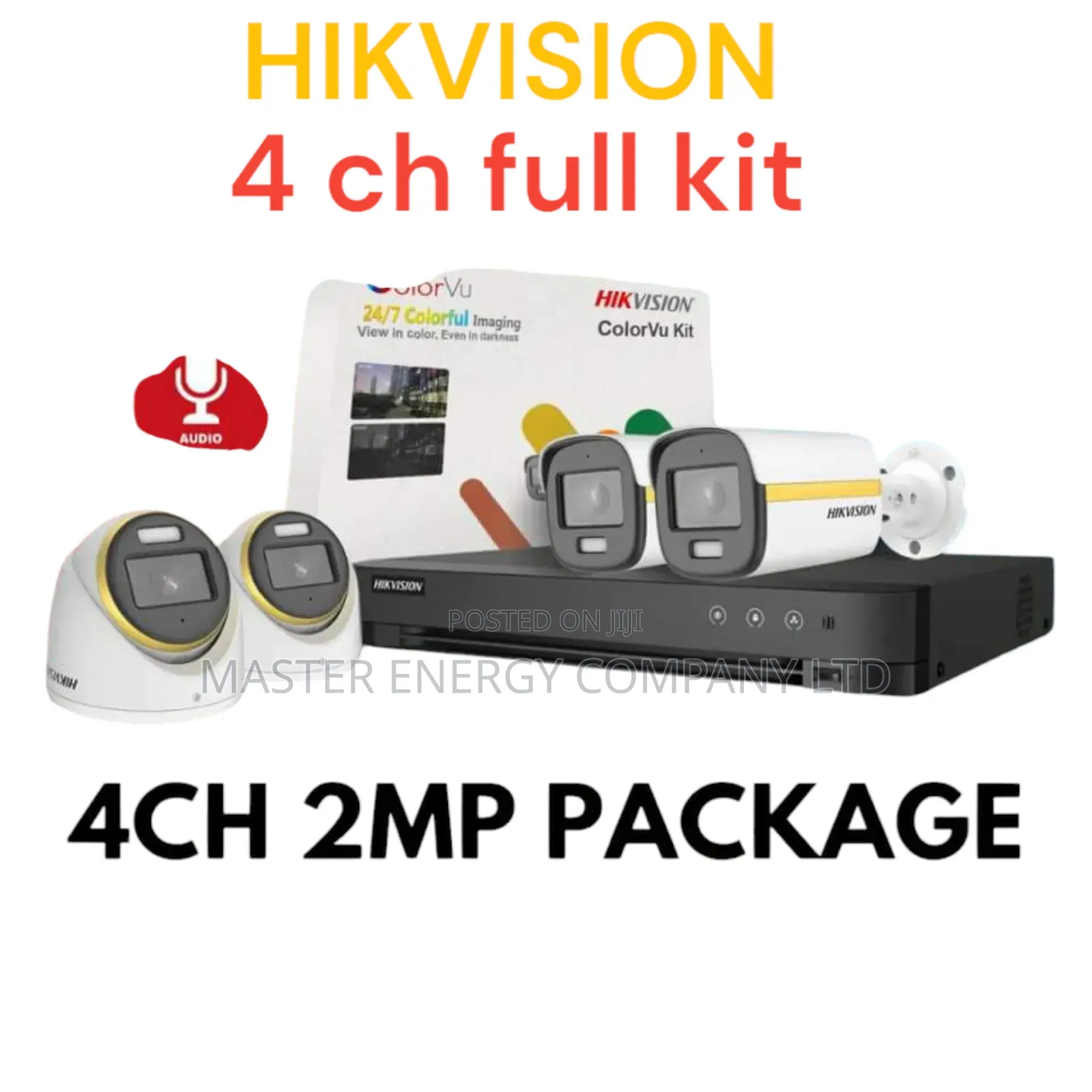 4 Channel 2mp CCTV Cameras Full Kit SFHHS