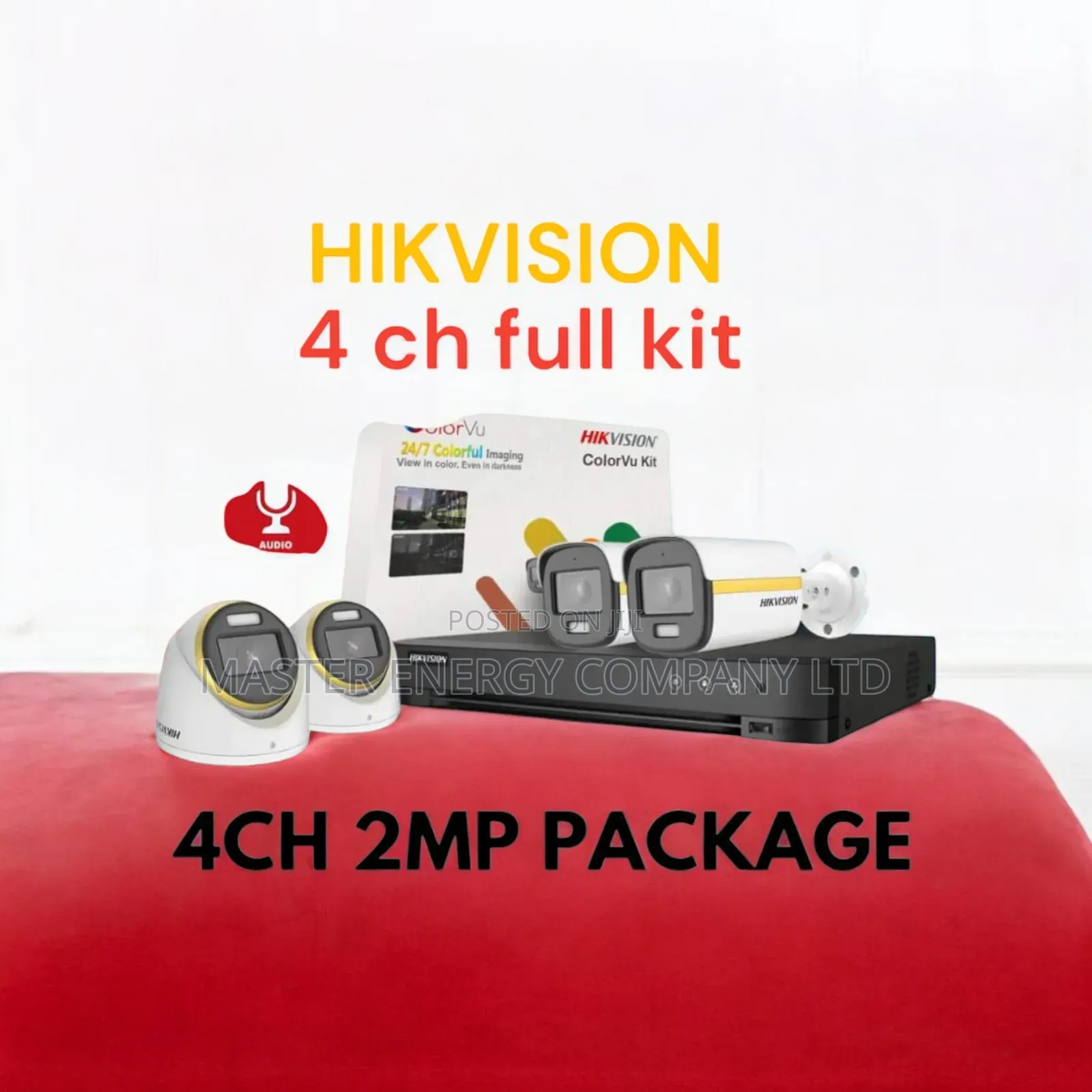 4 Channel 2mp CCTV Cameras Full Kit KSSKDH