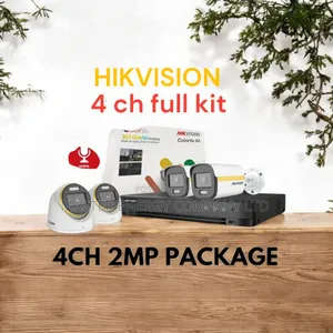 4 Channel 2mp CCTV Cameras Full Kit Colorvu SMHXN