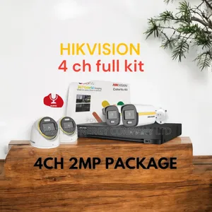 4 Channel 2mp CCTV Cameras Full Kit Colorvu Shkzy