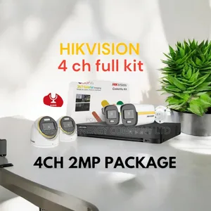4 Channel 2mp CCTV Cameras Full Kit Colorvu SKNDBFS