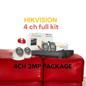 4 Channel 2mp CCTV Cameras Full Kit Colorvu Hfngte