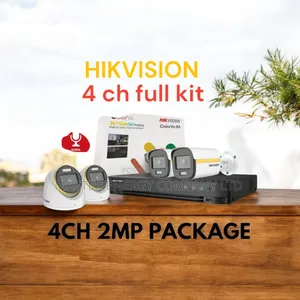 4 Channel 2mp CCTV Cameras Full Kit Colorvu DNVCC