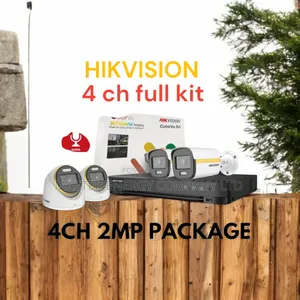 4 Channel 2mp CCTV Cameras Full Kit Colorvu VDSDGG