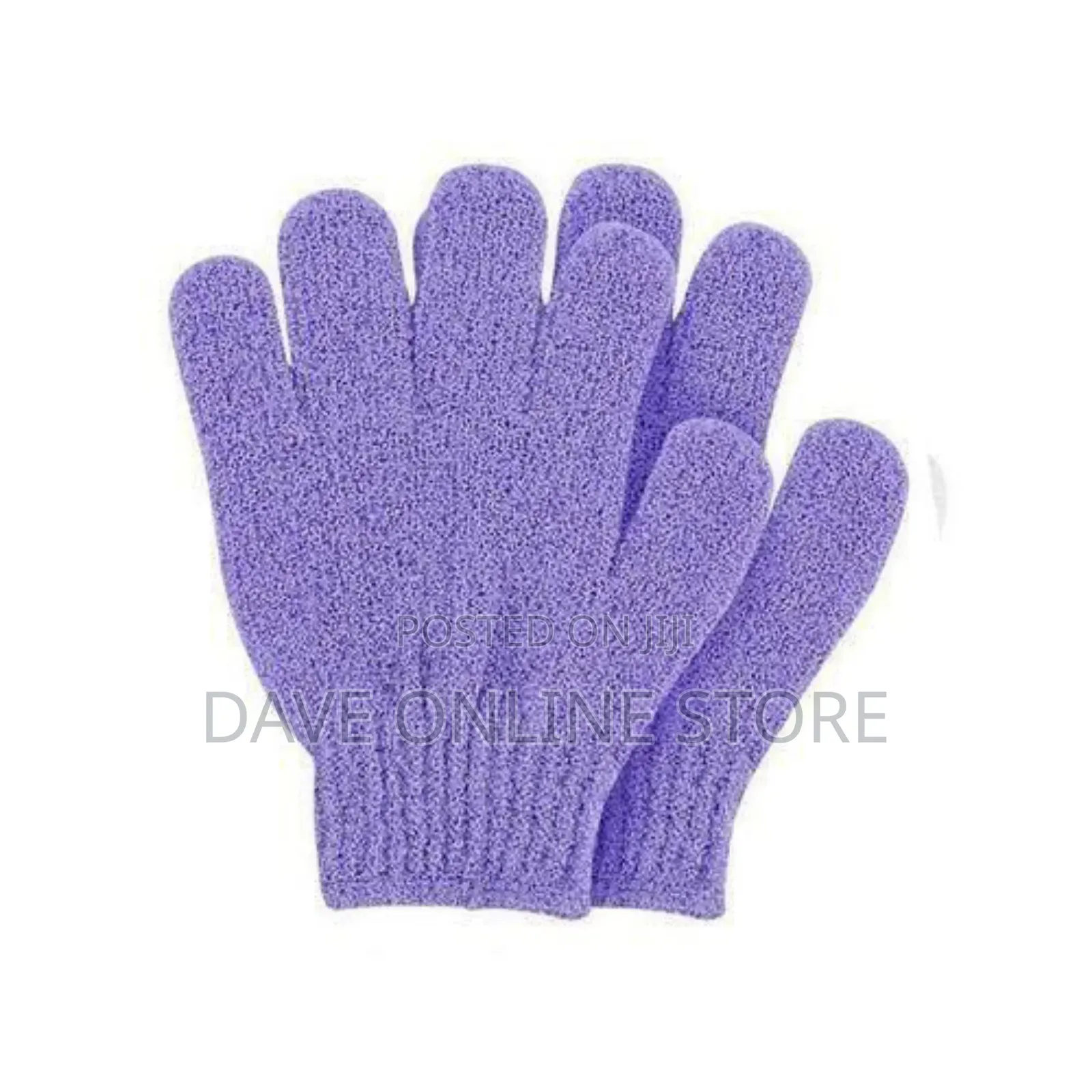 A Pair of Exfoliating Bath Gloves - Blue