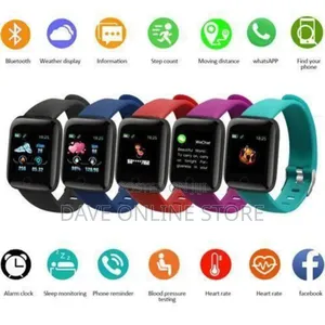 Screen Smart Watch Bracelet - Black