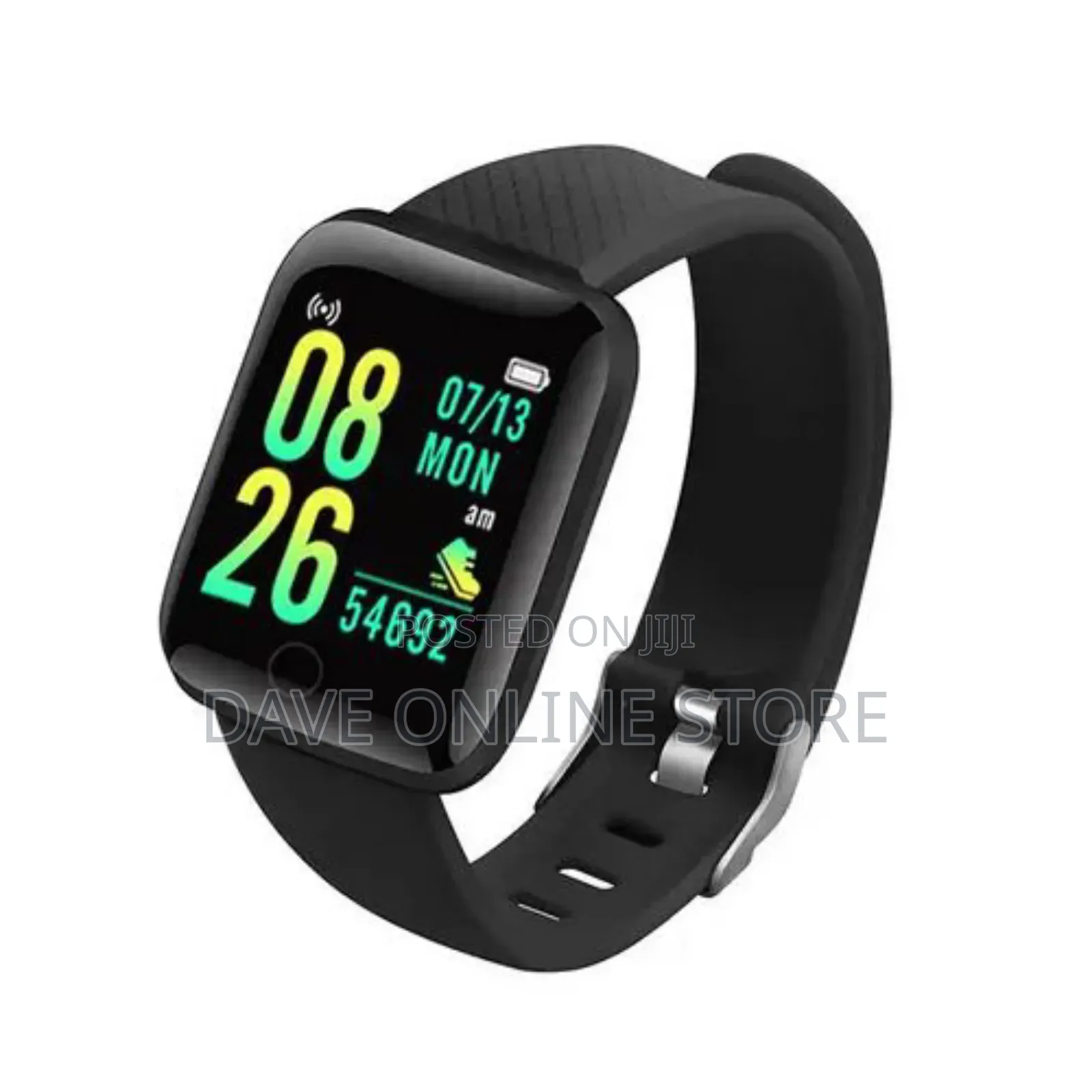 Screen Smart Watch Bracelet - Black