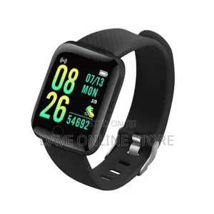 Screen Smart Watch Bracelet - Black