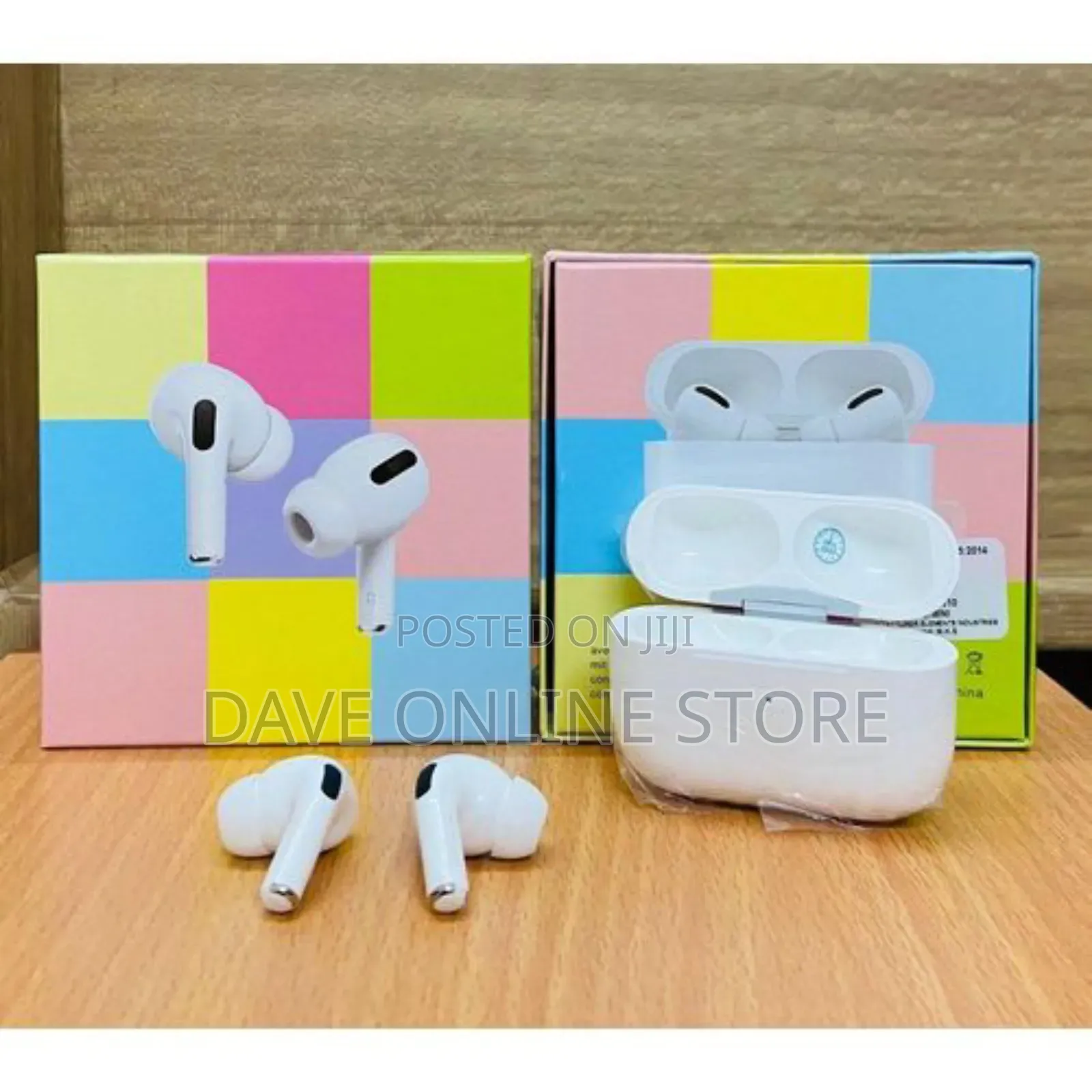 Airpods Pro Bluetooth Earbuds Wired Charging Case - White