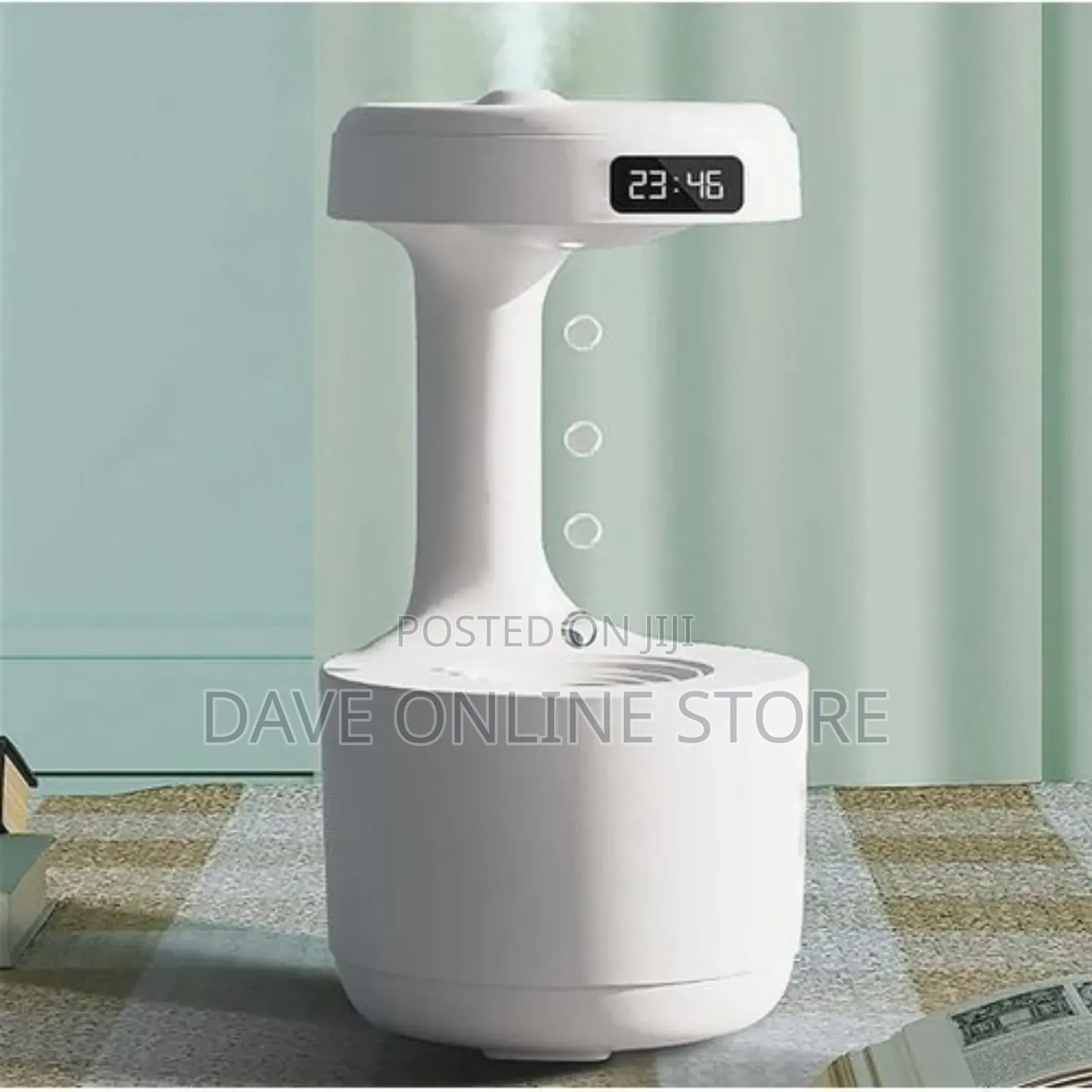 Ultrasonic Quiet Humidifier With Clock - Multi Purpose