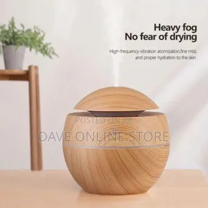 Ultrasonic Humidifier With Color Changing LED Light - Brown