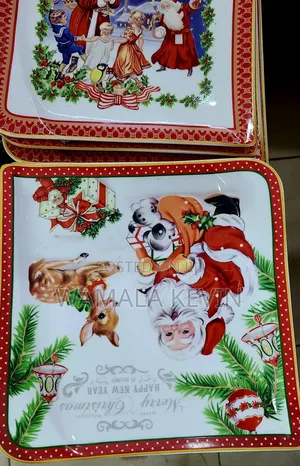 Christmas Dinner Plates Set of 12pcs
