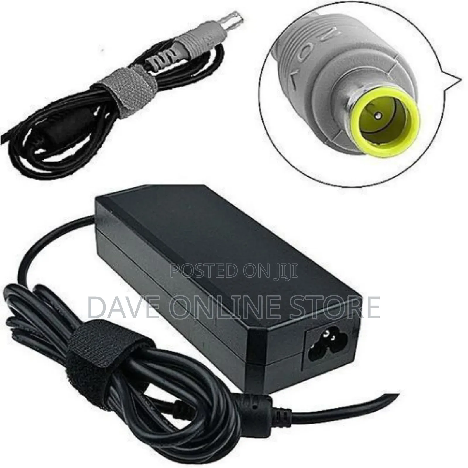 Lenovo Thinkpad Big Pin Laptop Adapter 20V, Lenovo- Black