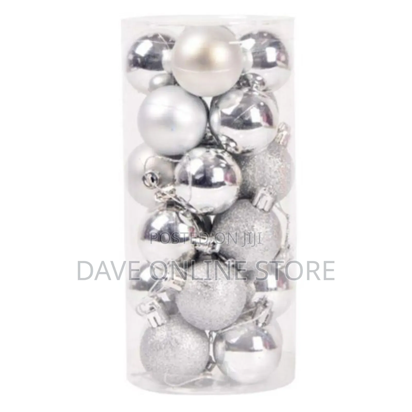 Chrismas , Xmas Tree Decorating Balls, 24 Pieces, Silver