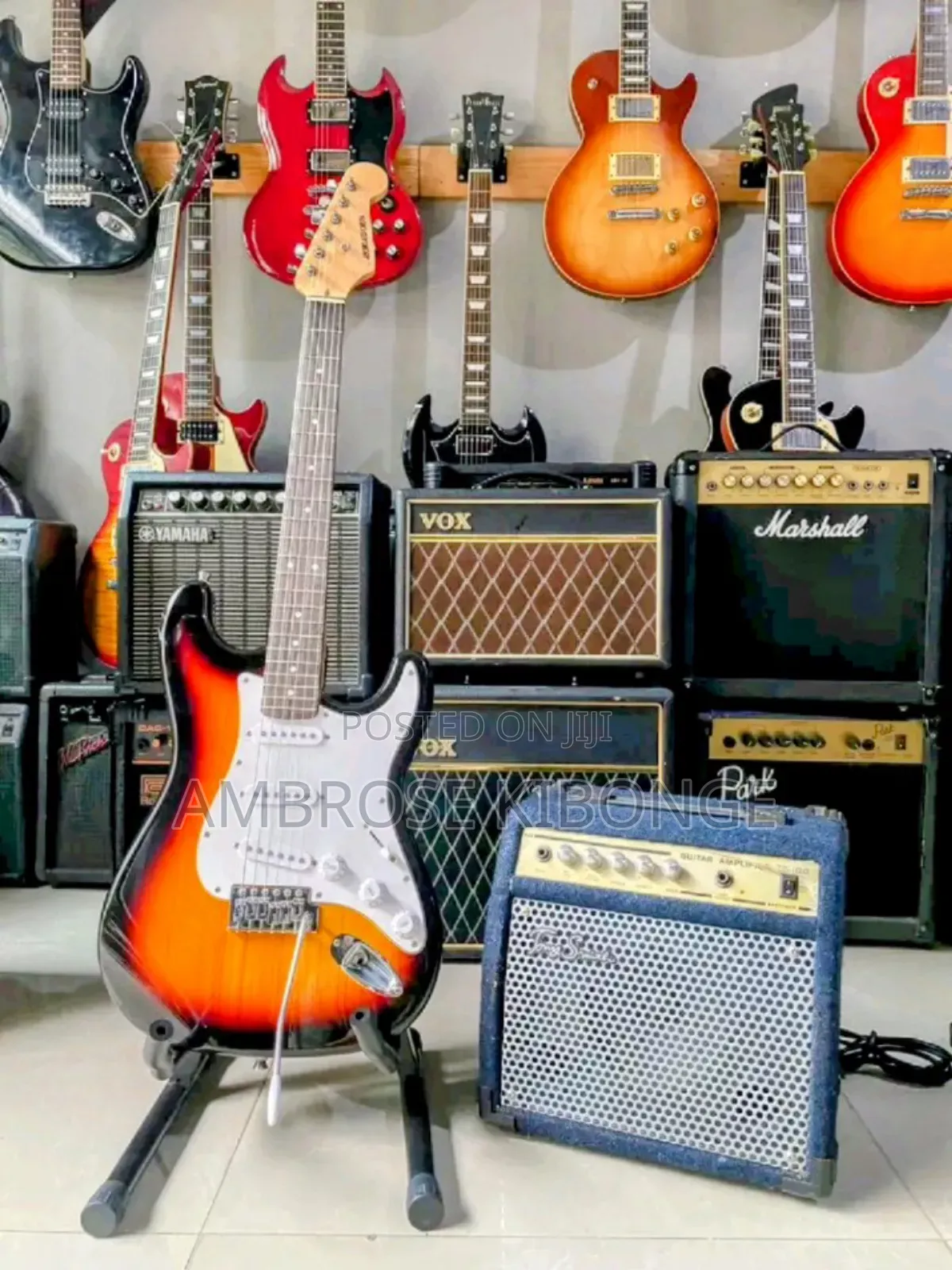 New STATOCASTER Fender Multicolored Solo Electric Guitars.