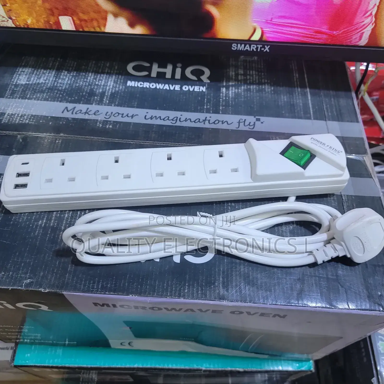 Powerking 4 Ways Extension With Usb Ports