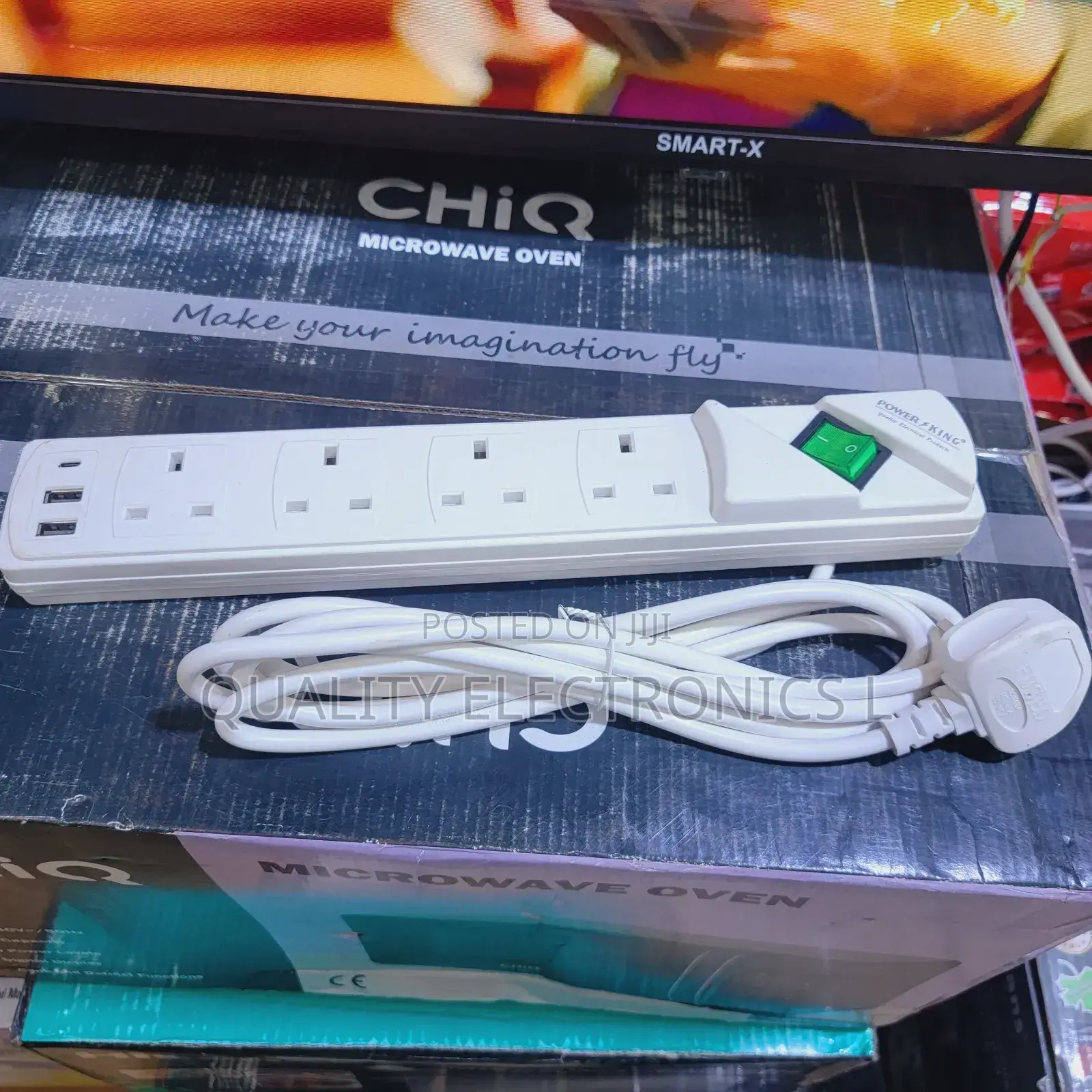 Powerking 4 Ways Extension With Usb Ports