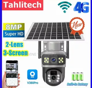 V380 Solar 4G Stand Alone Camera PTZ Outdoor Security Camera
