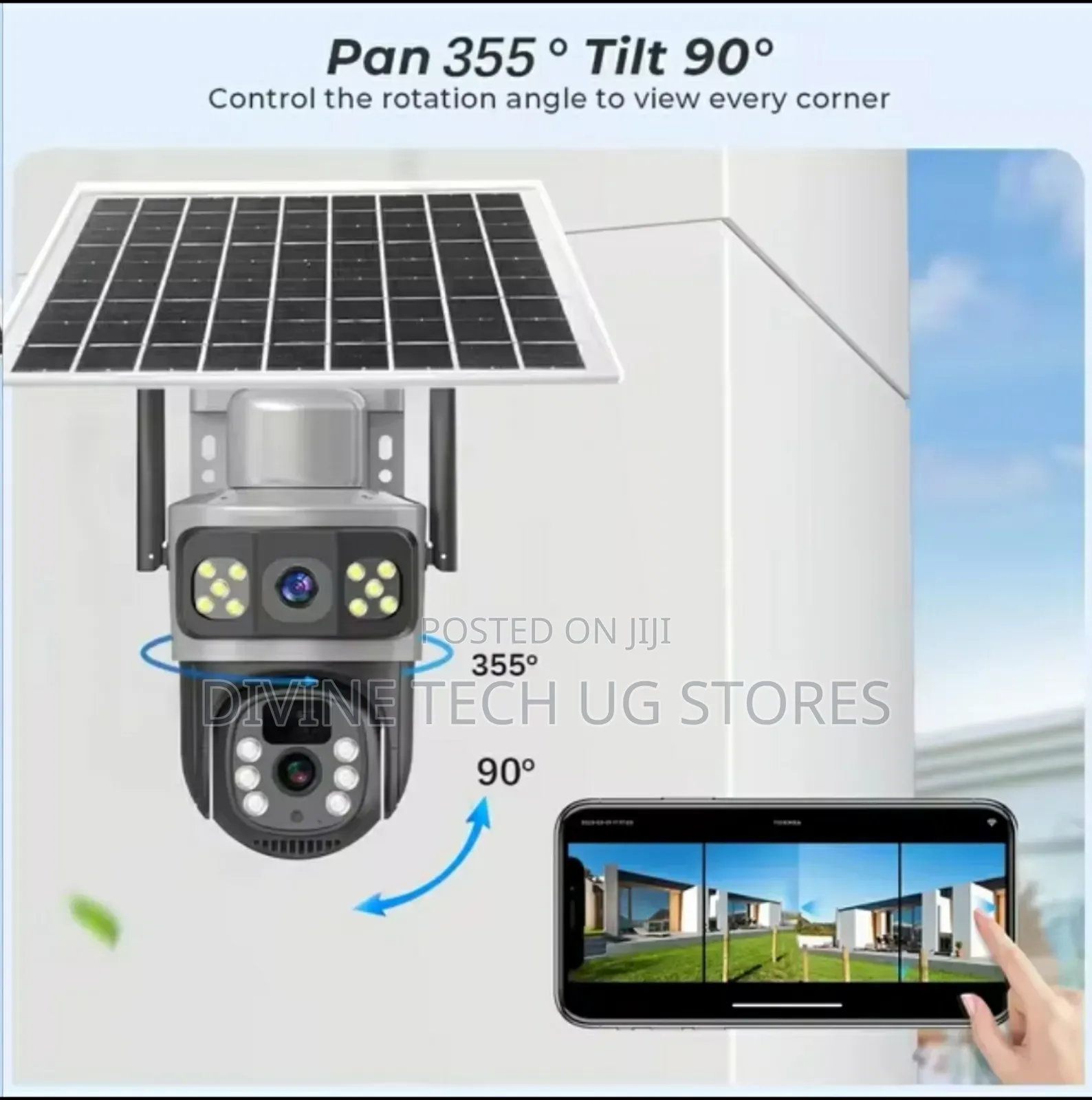 V380 Solar 4G Stand Alone Camera PTZ Outdoor Security Camera