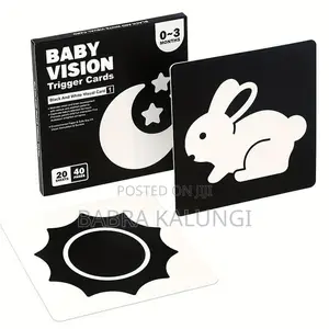 Black White Flash Cards - High Quality Baby Visual