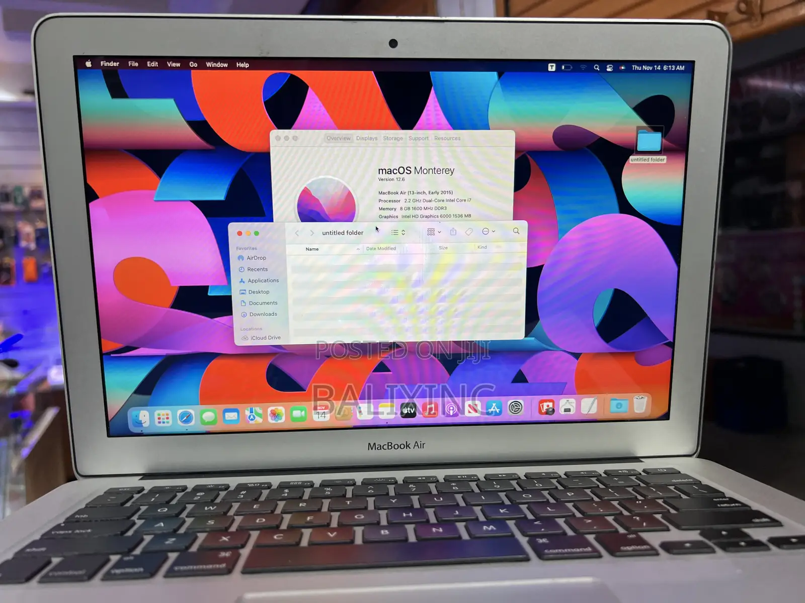 Laptop Apple MacBook Air 2015 8GB Intel Core I7 SSD 256GB