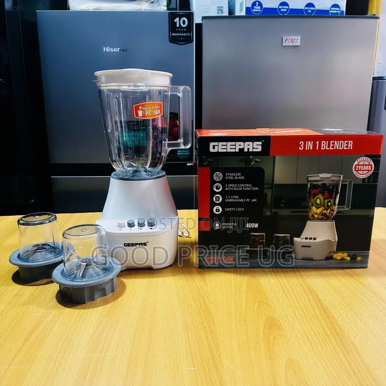 Geepas 3 in 1 Blender Gsb6104n