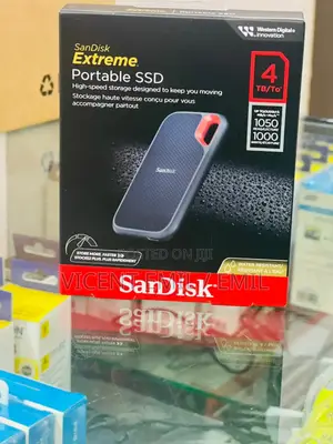 Sandisk 4tb Extreme Portable SSD - Up to 1050mb/S - Usb-C