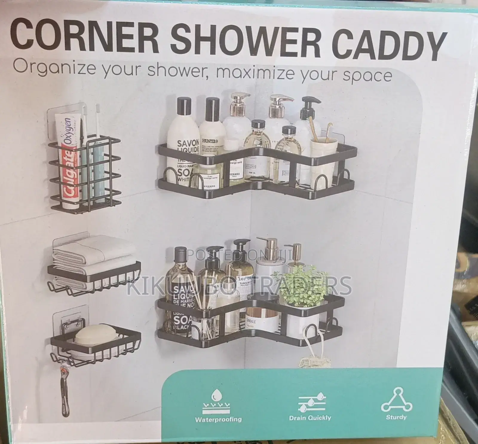 5pcs Corner Shower Caddy