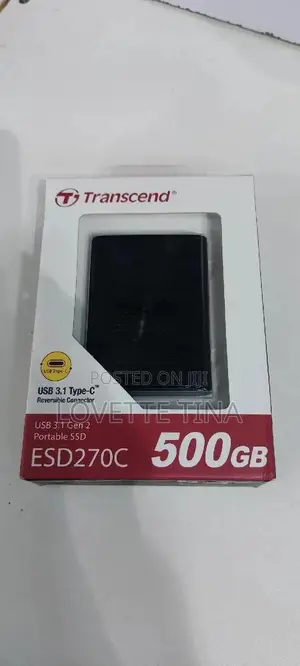 500gb External Solid State Drive Transcend
