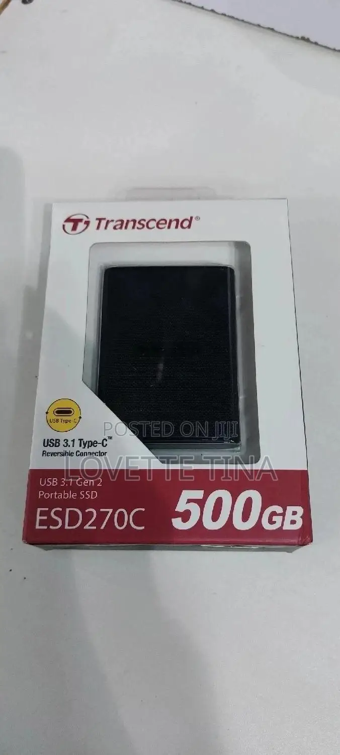 500gb External Solid State Drive Transcend