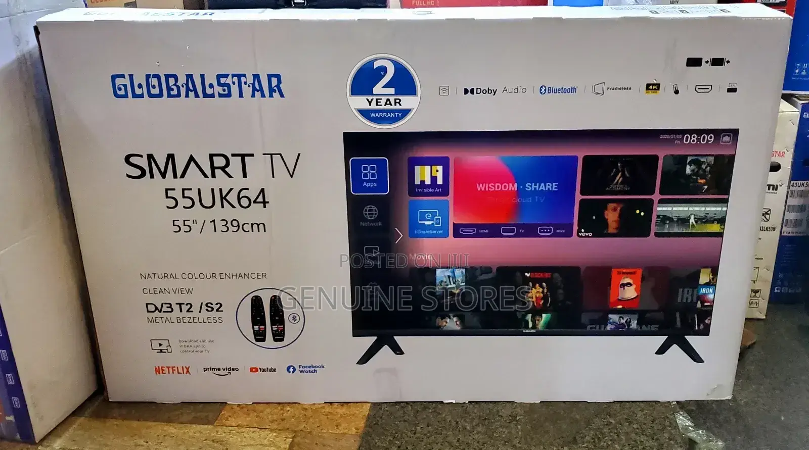 Globalstar 55 Inches Smart Tv