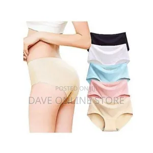 Cotton Seamless Ladies Panties - Assorted Colors - 6pcs