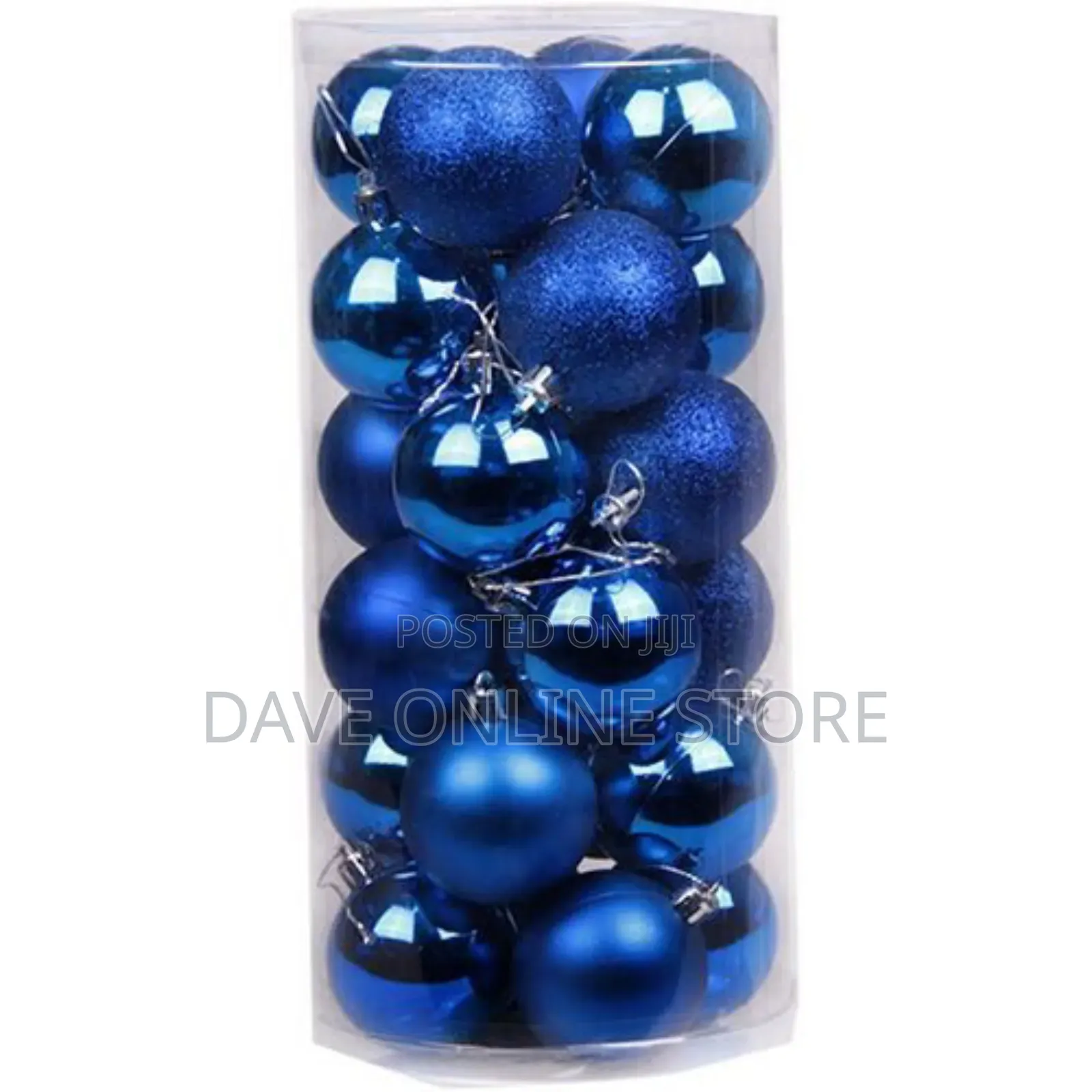 2024 Christmas Balls 24pcs -Blue