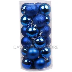 2024 Christmas Balls 24pcs -Blue