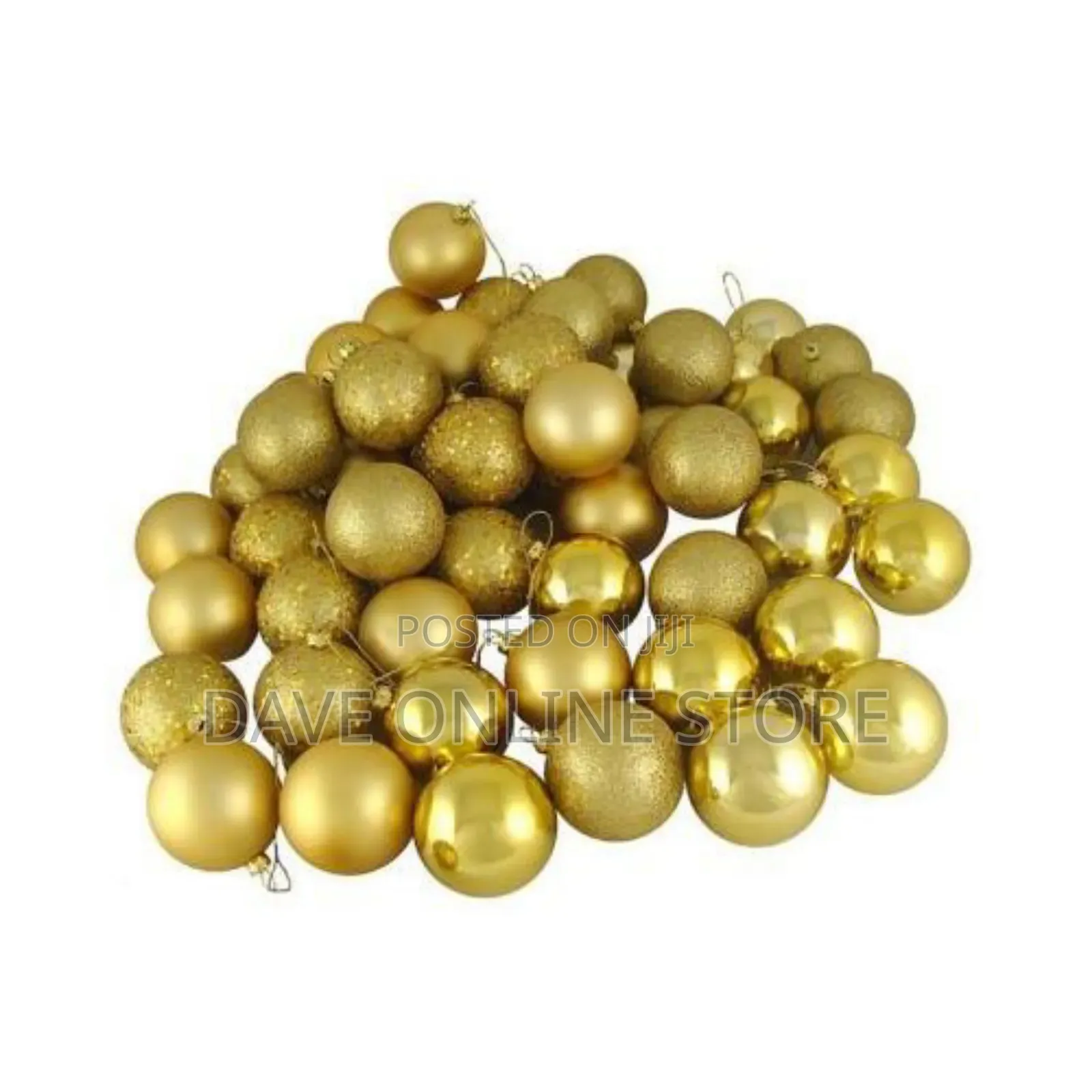 2021 Christmas Balls Ornament 24pcs - Gold