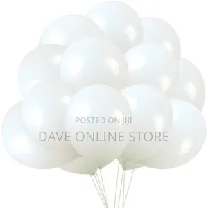 Balloons, 100 Pieces, White