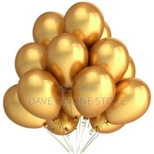 Metalic Balloons, 50 Pcs, Gold