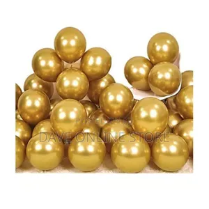Metalic Balloons, 50 Pcs, Gold