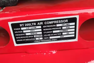 Both Gasoline and Electric Air Compressor 200L