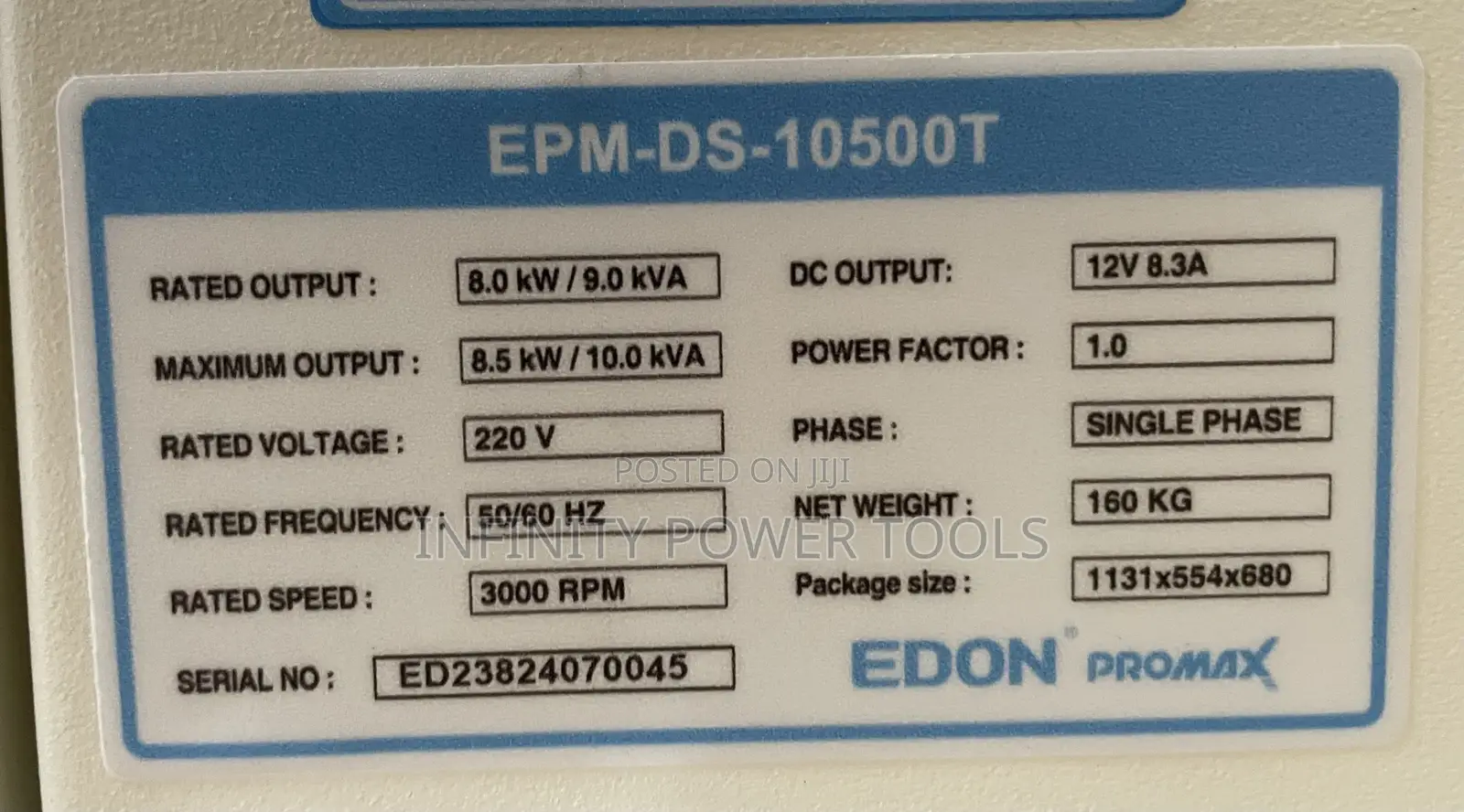 10kva Generator EPM-DS-10500T