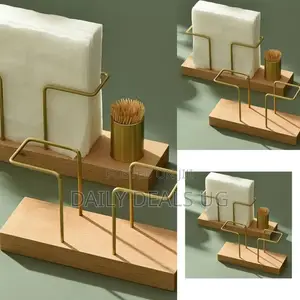 Wooden Table Tissue Holder
