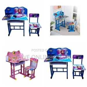 Kids Desk and Chair Set Adjustable Height Study Table